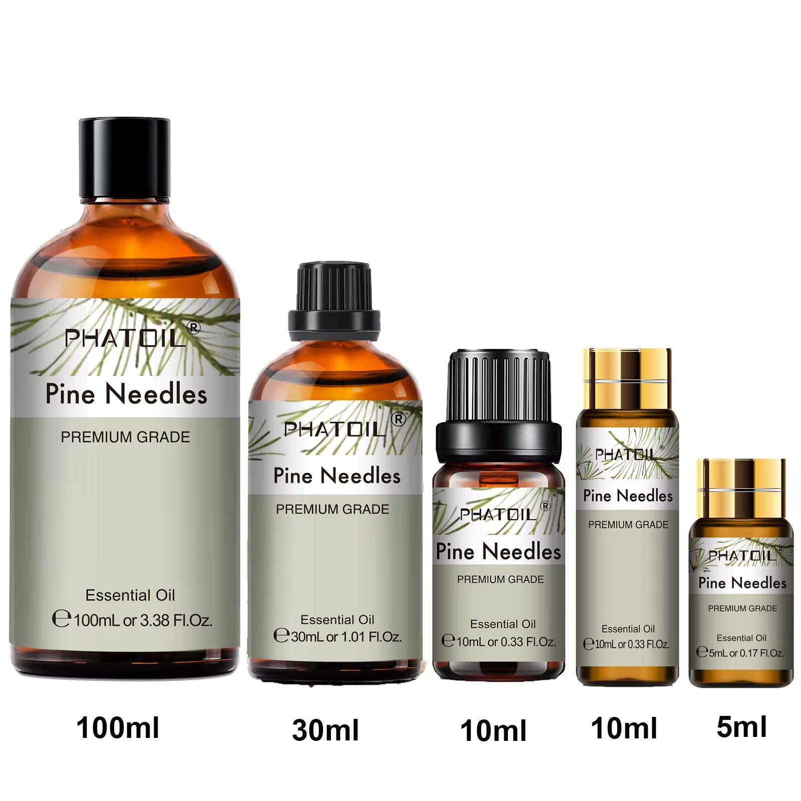 1PCS Pine Needle Essential Oil for Diffusers & Candles 5ML or 10ML