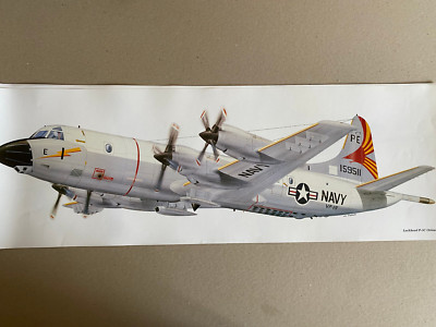 United States Navy Aviation Kunstdruck The Lockheed P-3c Orionschaden