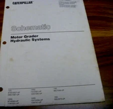 Caterpillar CAT 140G Motor Grader HYDRAULIC SYSTEMS Schematic Manual 13W741-Up