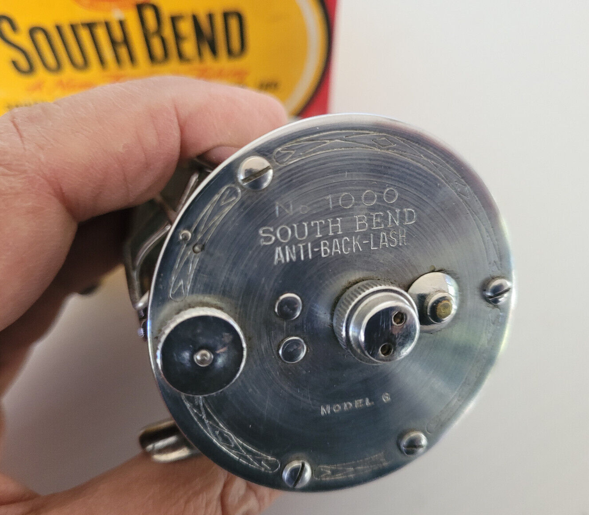 リール SOUTH BEND Anti-Back Lash 1000. South Bend No. 1000 Level Winding Anti-Back-Lash Reel w Box