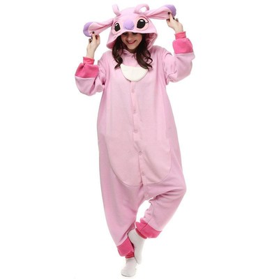 Adulto Kigurumi Lilo Y Stitch Cosplay Traje Onesies Pijama Mono Enterito Navidad
