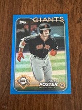 2024 Topps Pro Debut Cole Foster BLUE FOIL /150 San Jose Giants