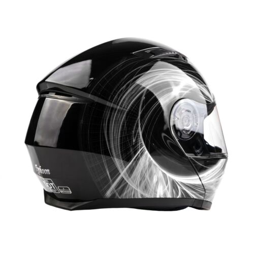 Nuevo Casco Modular Moto de Nieve Eléctrico O Doble Escudo Negro Blanco Adulto - Imagen 7 de 12