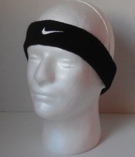 Nike Swoosh Headband Adult Unisex Black/Metallic Silver