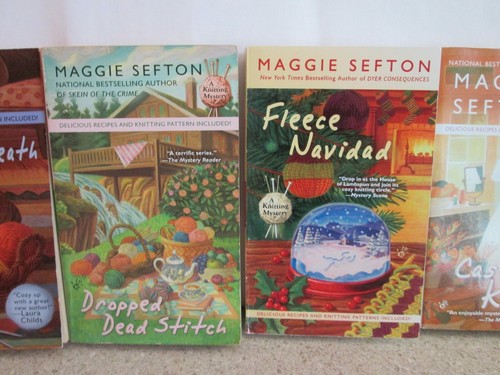 A Knitting Mystery 5 Books LOT By Maggie SEFTON - Picture 3 of 7