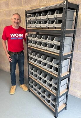 WOW SHELVING LIMITED WOW Shelving Plastic parts bin kits metal Racking Storage Garage Workshop Shelf