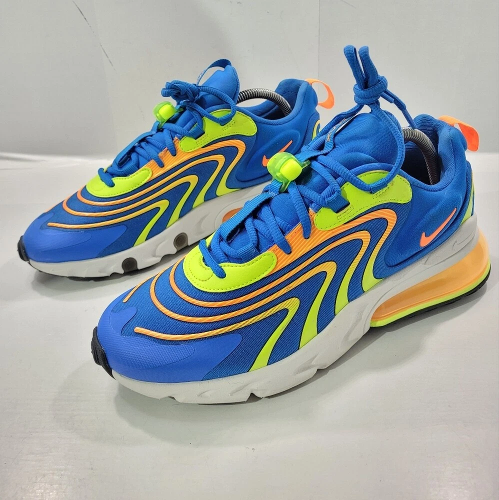 ZAPATOS DE CORRER NIKE AIR MAX 270 REACT ENG SOLAR AZUL NARANJA PARA HOMBRE TALLA 9 CD0113 401