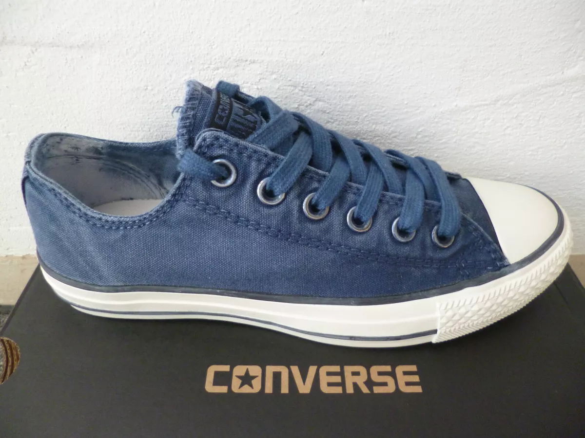 Guggenheim Museum evne redde Converse All Star Lace Up Trainers Sneakers Blue Jeans New | eBay