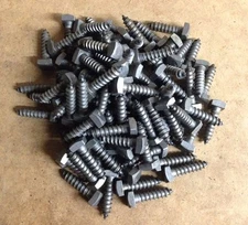(100) 3/8 X 1-1/2" Square Head Lag Bolts Plain Steel Screws Rustic 3/8x1.5 1 1/2