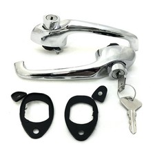 Coppia di maniglie esterne apri porta ALTA QUALITA' con guarnizioni per Fiat 500