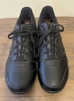 ASICS Gel Lyte iii Triple Black Leather Mens 13 | eBay