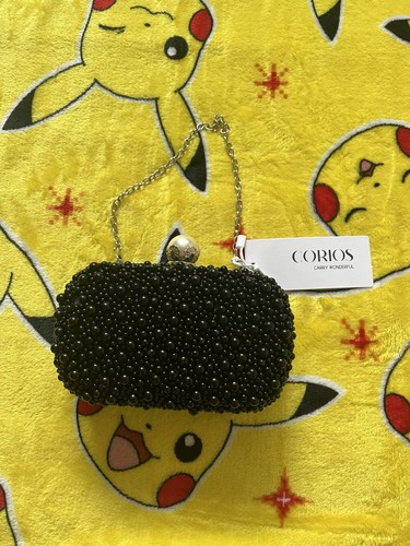 Corios Women’s Beaded Evening Clutch Grab Bag Handbag Occasion BNWT