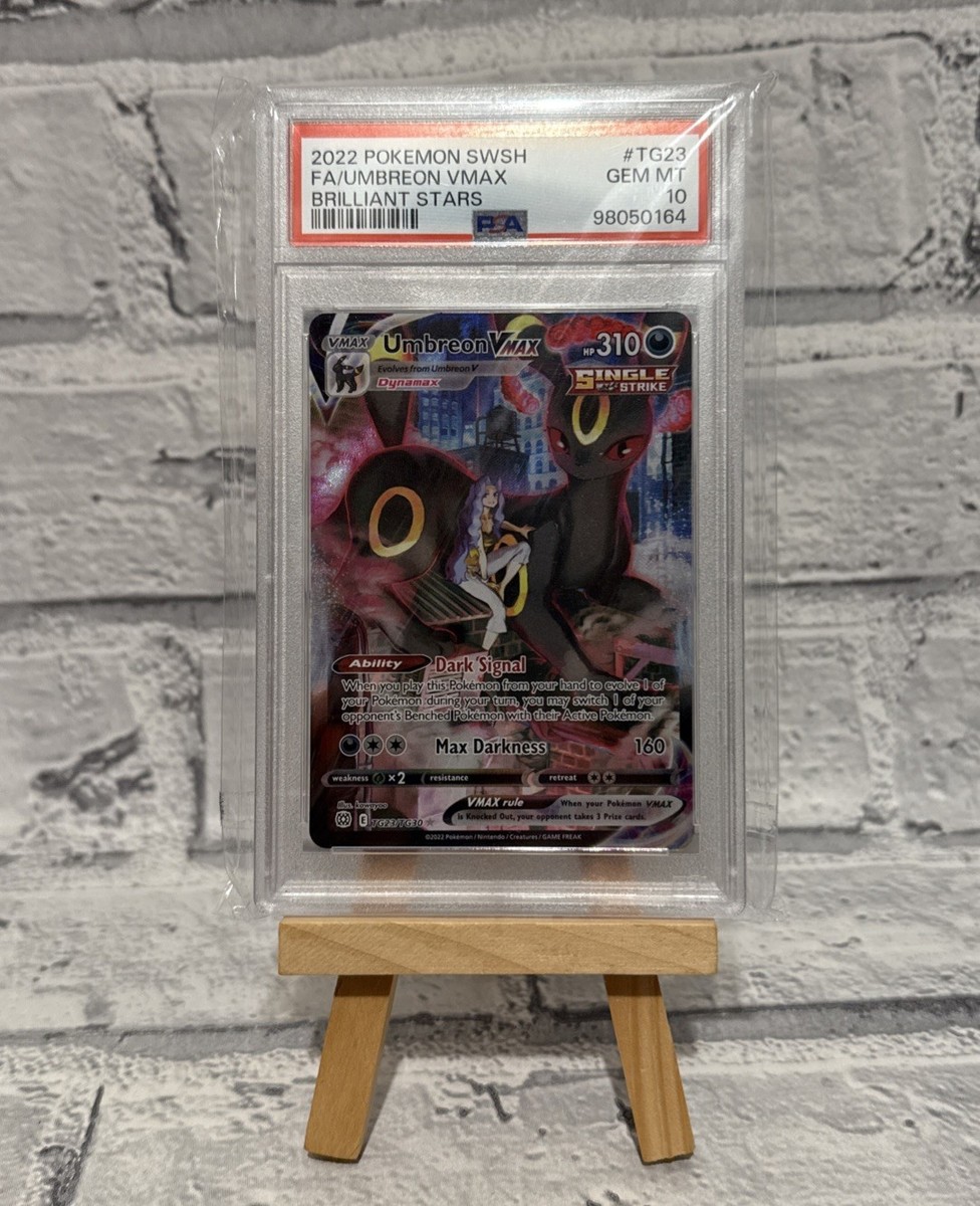PSA 10 Umbreon VMAX TG23/TG30 Brilliant Stars Pokemon Trainer