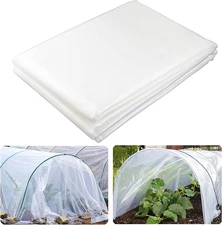 6 Mil Clear Greenhouse Plastic Sheeting, 6.5' X 9.8' UV Resistant Polyethylene G