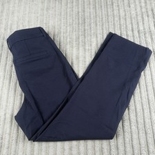Old Navy Pants Size 6 Blue High Rise Pixie Secret Smooth Pocket Dress Trousers