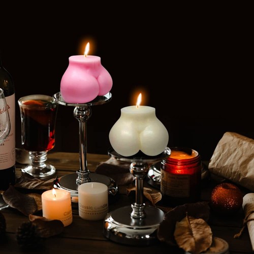 2PCS Cute Body Candle Decorative Funny Cool Shaped Birthday Candles White Pin... - Picture 4 of 5