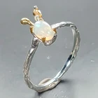Jewellery Natural Opal Ring 925 Sterling Silver Size 7 /R462671