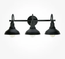 Kenroy Home Dale 3-Light Black Vanity Light