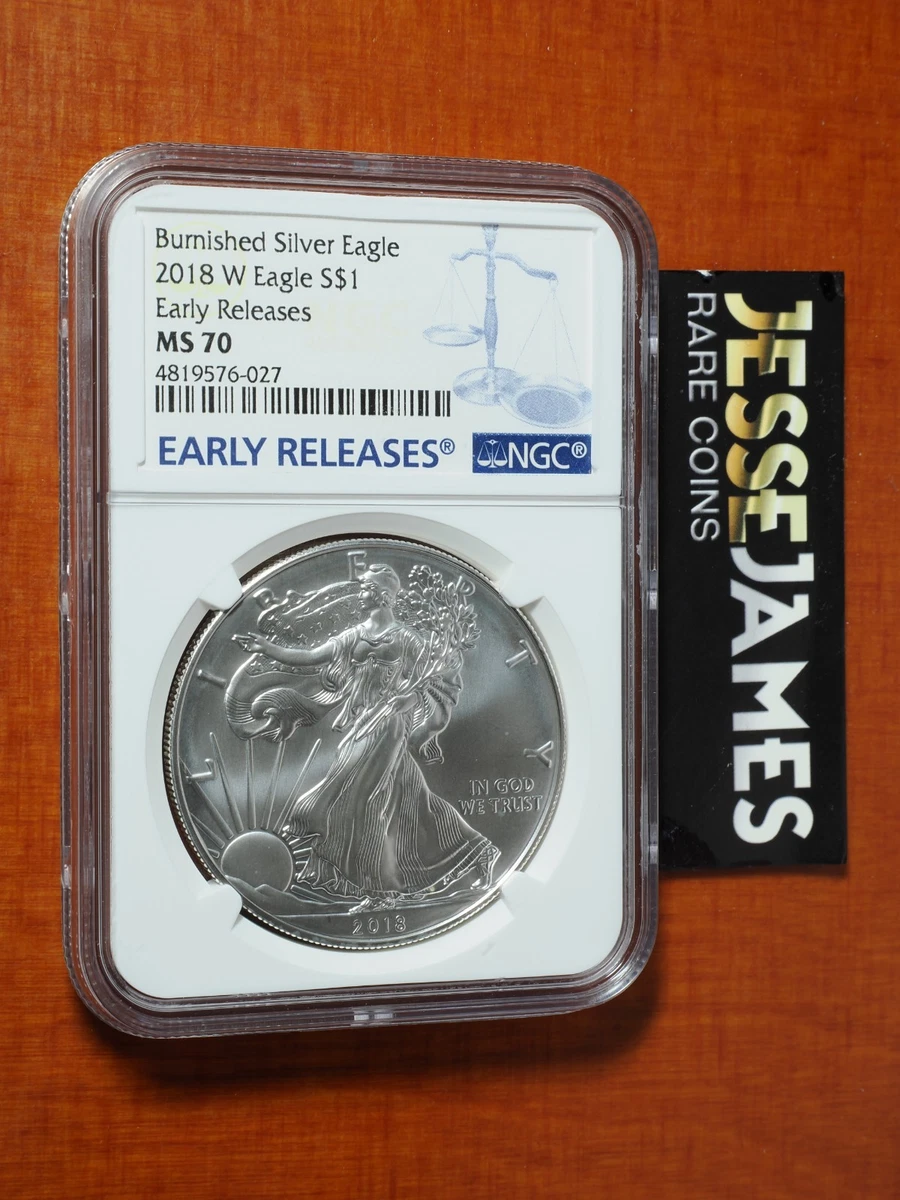 American Eagle MS 70 Graded 2018 Silver Bullion Coins for sale | eBay