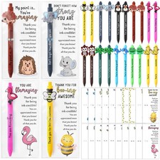20 Sets Funny Employee Appreciation Gifts Bulk Funny Animal Thank You Ballpoi...