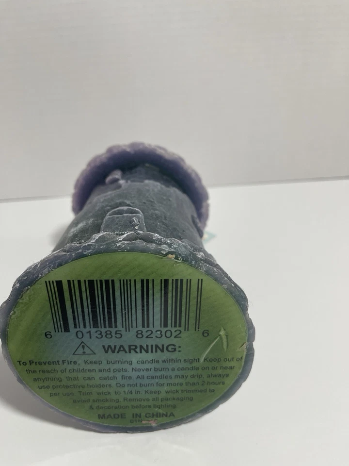 Vela castillo torre medieval grande vintage tierra y mar 9" grises sin usar Foto 3 de 4