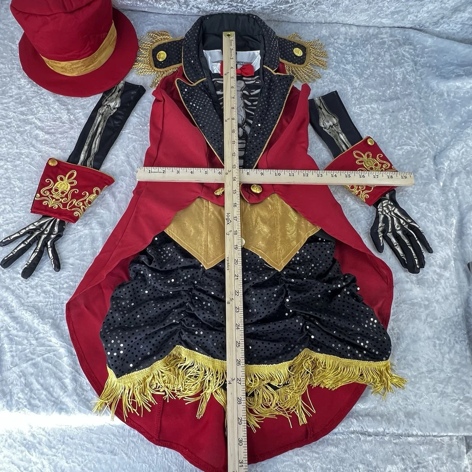 Скелет Ringmistress костюм персонаж костюмы - ребенок размер большой - новый - Изображение 2 из 4