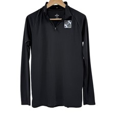 NWT Under Armour Youth Black Long Sleeve 1/4 Zip Loose Pullover Shirt Size XL