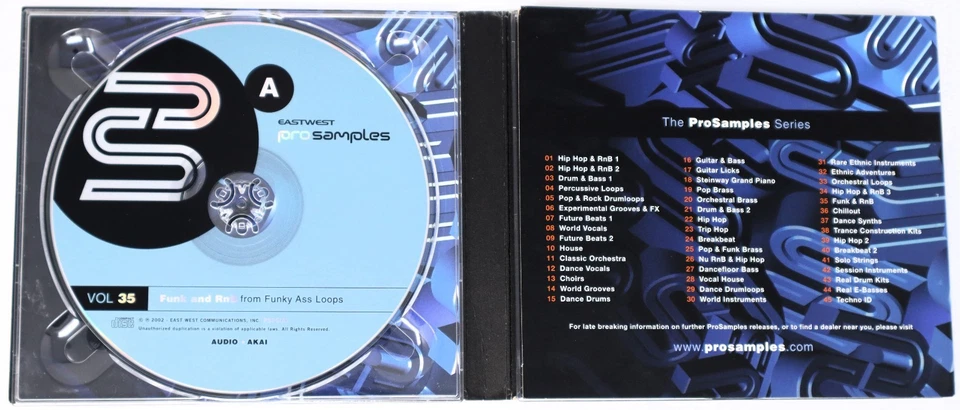 East West Pro образцы 35 фанк и RnB образец/звуковая библиотека/сэмплинг компакт-диск - Изображение 2 из 4