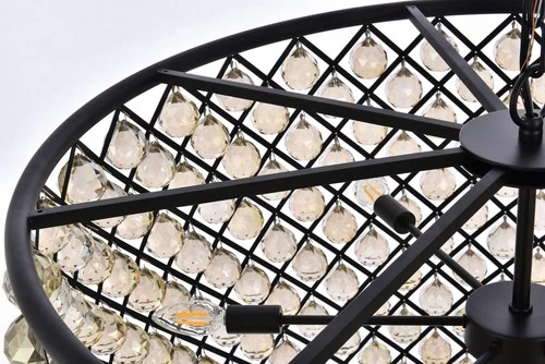 Elegant Lighting Madison 36" 12 Light Royal Crystal Pendant Lamp - Picture 6 of 8