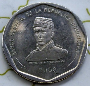 COIN DOMINICAN REP 25PESOS 2008 UNC 201-169