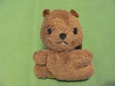 Vintage 1978 R Dakin Brown Bean Bag 5" Teddy Bear Babies Plush Stuffed Animal.