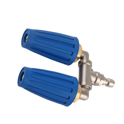 #ad #ad 360° Rotating Pressure Washer Dual Turbo Nozzle Spray Tip 304SS Twin Head Design $21.70