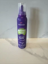 Aussie Instant Volume 24 Hour Mousse Strong Hold For Straight-Wavy Hair 6oz/170g