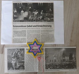 Kelly Family Tages Zeitungs original Berichte Foto anschauen
