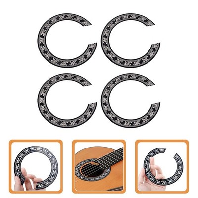  4pcs Guitar Sound Loch Aufkleber Selbstklebender
