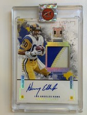 2025 Panini Impeccable - Henry Ellard - 3 Color On Card Patch Auto /75 Rams