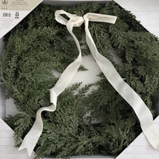 Set Of My Texas House 9ft Natural Feel Norfolk Garland & Matching Wreath NWT