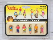 Woodland Scenics Scenic Accents A1836, Tourists, Vacation Visitors, HO Scale