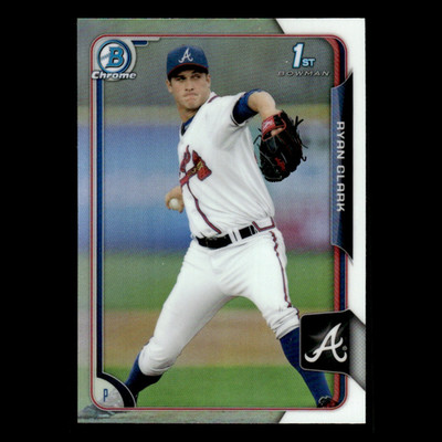 Ryan Clark #86 2015 Bowman Chrome Draft Refractor Atlanta Braves Baseball Card