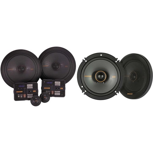 Kicker 51KSS6704 KS-Series 6.75" Component system with 1" tweeters w/ 51KSC65...