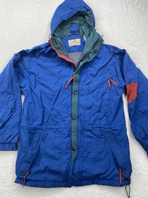 EMS Eastern Mountain Sports Vintage Y2K Colorblock Hooded Full Zip Jacket Medium