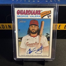 2026 Topps Heritage Real One Autographs George Valera RC Auto Guardians Rookie