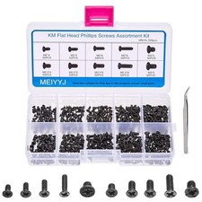 500pcs M2 M2.5 M3 Laptop Screws Kit, SSD M.2 Screws, Phillips Flat Head Tiny/
