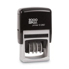 COSCO 2000PLUS 065005 1.75 in. x 0.94 in. Economy 4-Message Dater - Red/Blue New