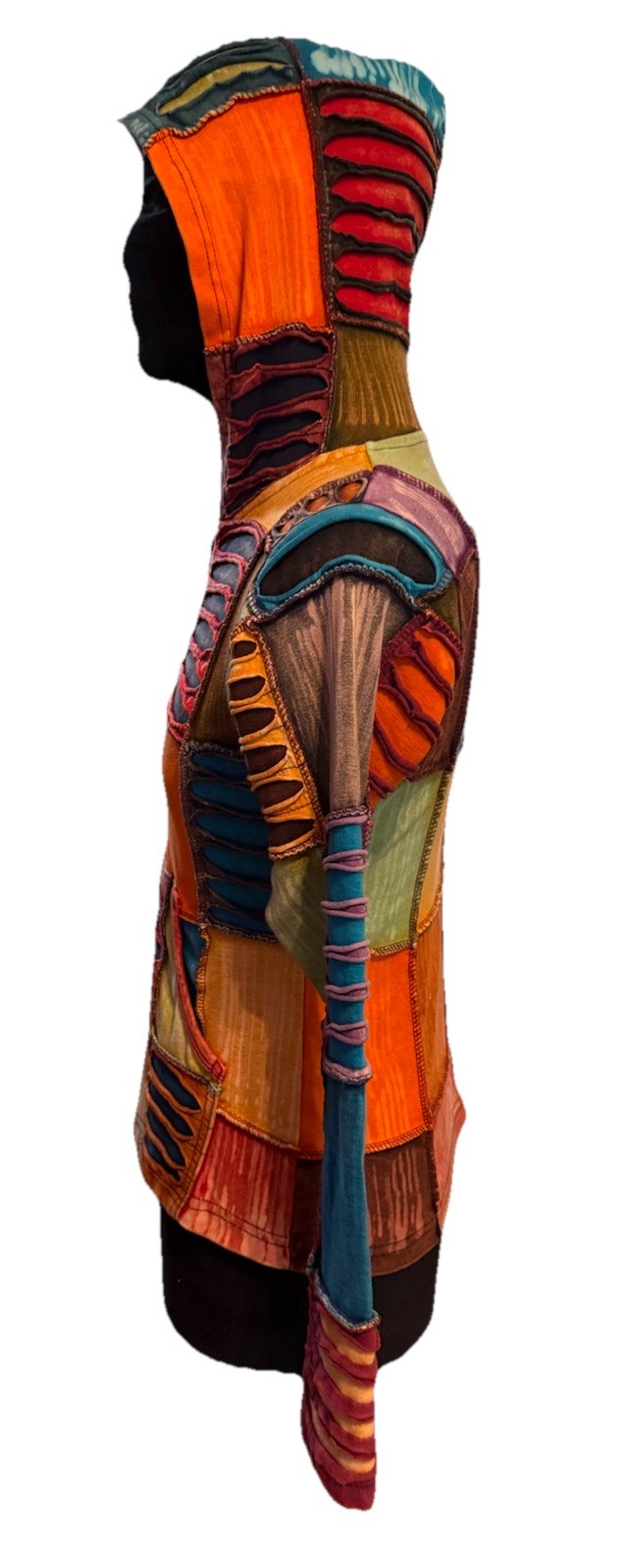 COLLECTION ROYAL Patchwork Jacket Hippie Boho Emb… - image 4