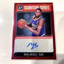 Mikal Bridges RC Optic Choice NBA Card EX Knicks Suns Rookie Collectible. rookie card picture