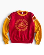 Vintage 70s/80s USMC Double Sided Bulldog Crewneck Sweatshirt - Size L