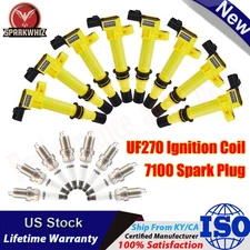 8x Ignition Coil and Spark Plug set For Dodge Ram 1500 4.7L V8 2002-2007 UF270