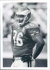 Press Photo NFL Philadelphia Eagles Defensive End Clyde Simmons - snb8947