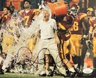 Pete Carroll Signed Autographed USC Trojans 8x10 Photo JSA COA